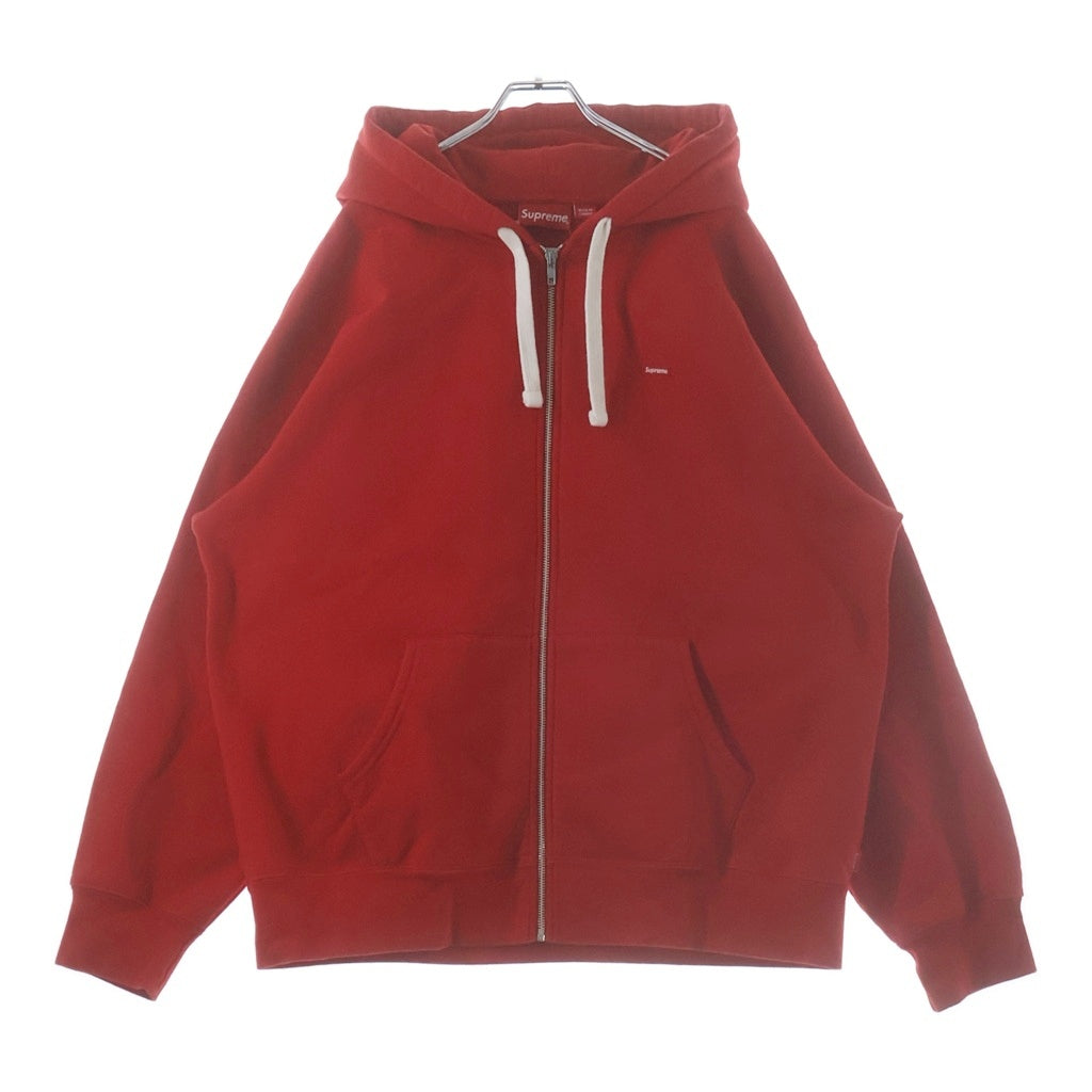 SUPREME(シュプリーム) 22AW Small Box Drawcord Zip Up Hooded Sweatshirt スモールボックスロゴ ドローコード付きジップアップパーカー レッド