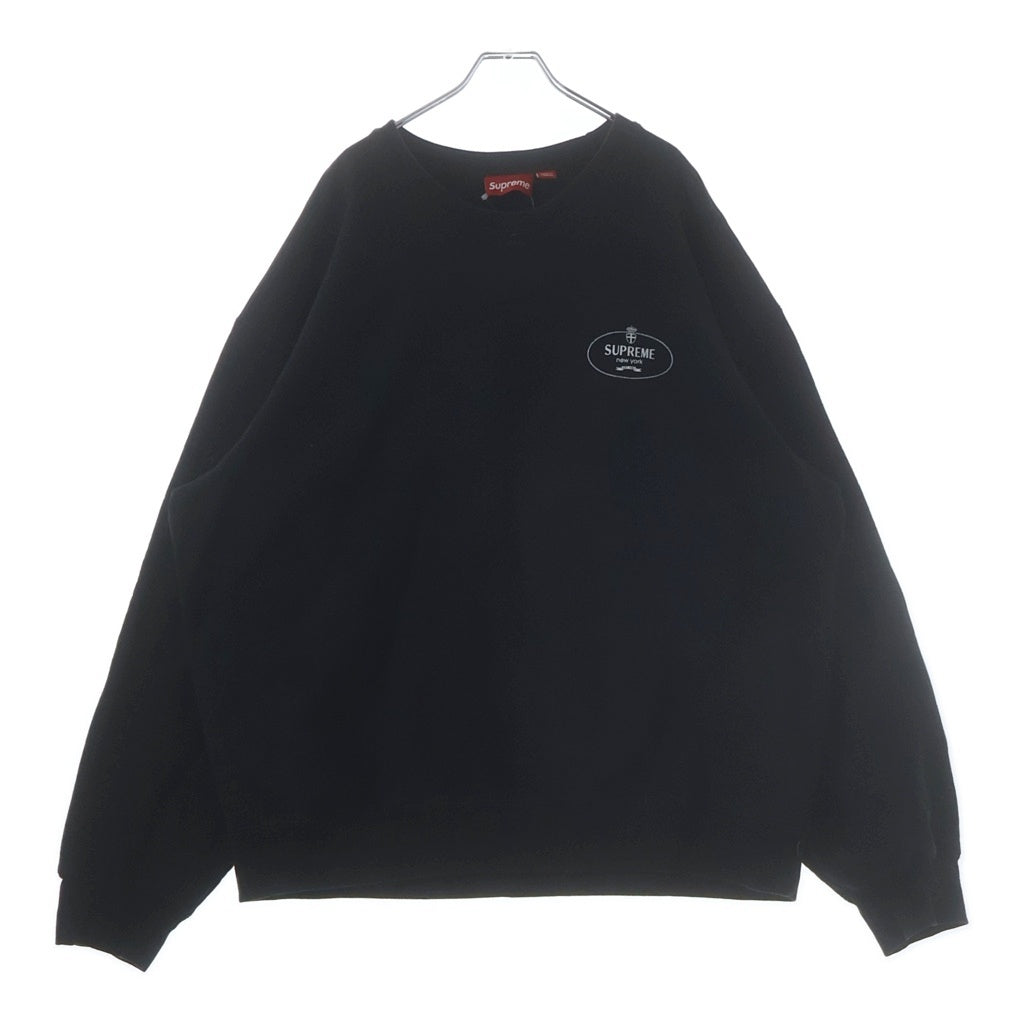 SUPREME(シュプリーム) 24AW Crest Crewneck クレスト クルーネックスウェットトレーナー ブラック