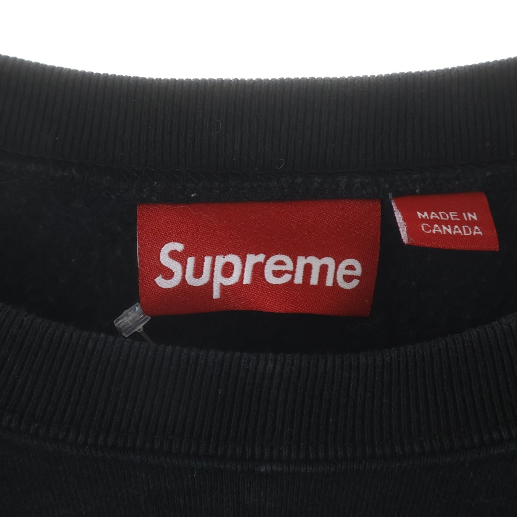 SUPREME(シュプリーム) 24AW Crest Crewneck クレスト クルーネックスウェットトレーナー ブラック