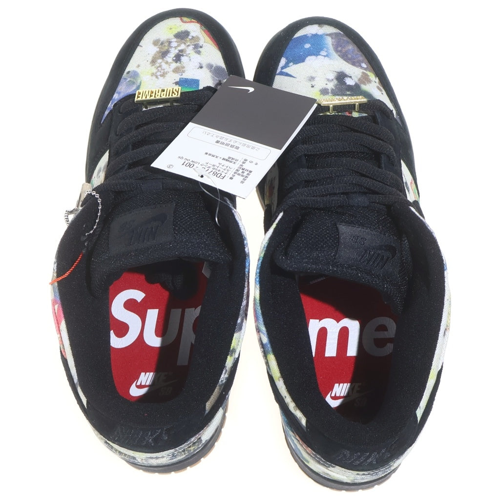 NIKE SB(ナイキエスビー) ×SUPREME RAMMELLZEE DUNK LOW FD8778-001 シュプリーム ラメルジー ダンク ローカットスニーカー US9.5/27.5cm ブラック/マルチ