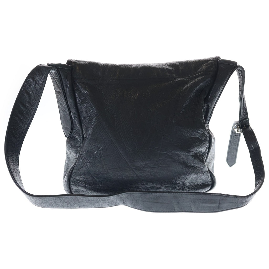 CHROME HEARTS(クロムハーツ) BAG-MAIL メールバッグ ラージクロス装飾 レザー ショルダーバッグ ブラック