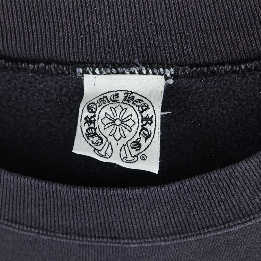CHROME HEARTS(クロムハーツ) OLD HORSESHOE SWTSHR オールドモデル ホースシュープリント クルーネックスウェットトレーナー ブラック/ホワイト