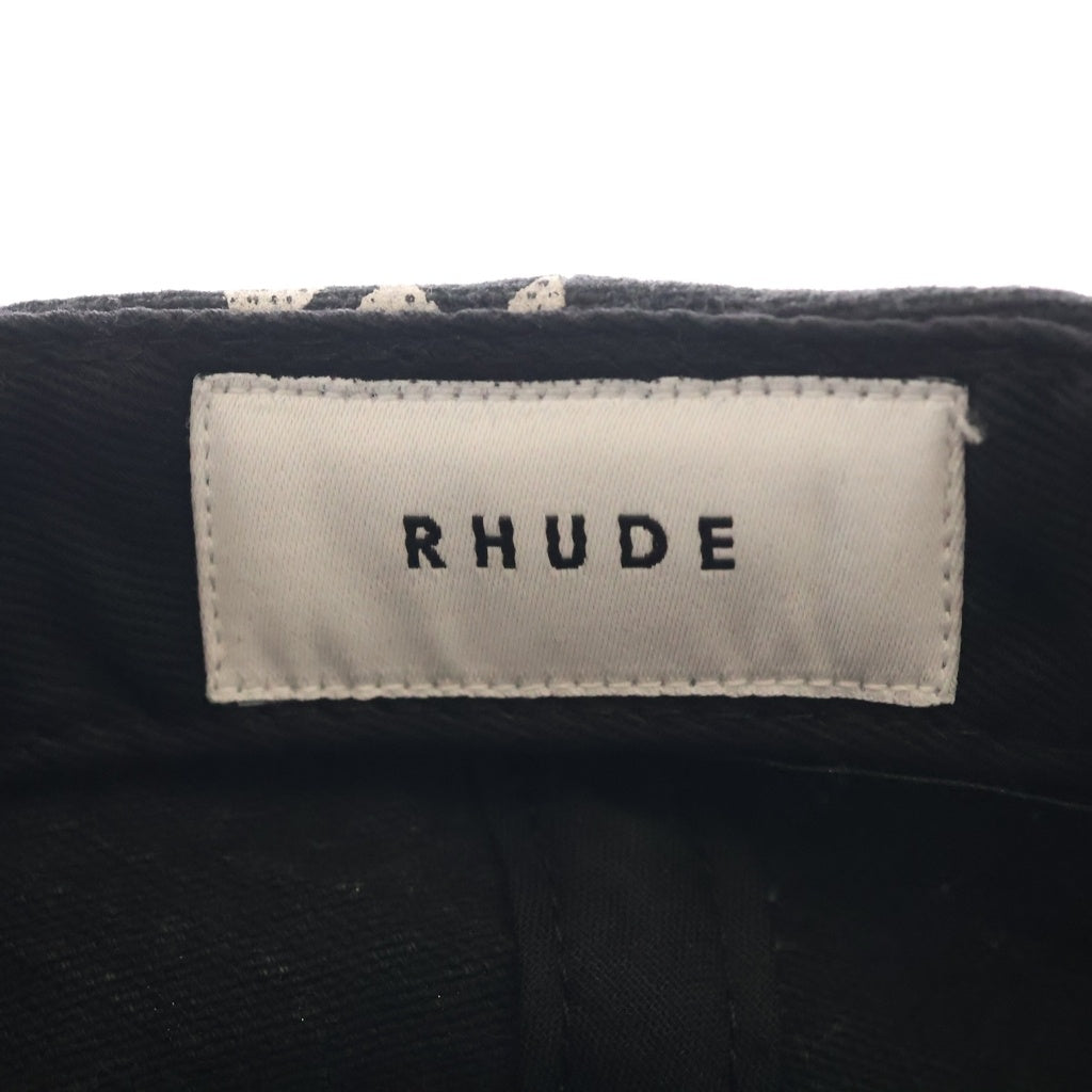 RHUDE(ルード) Bandana Baseball Cap バンダナ柄 ベースボールキャップ ブラック
