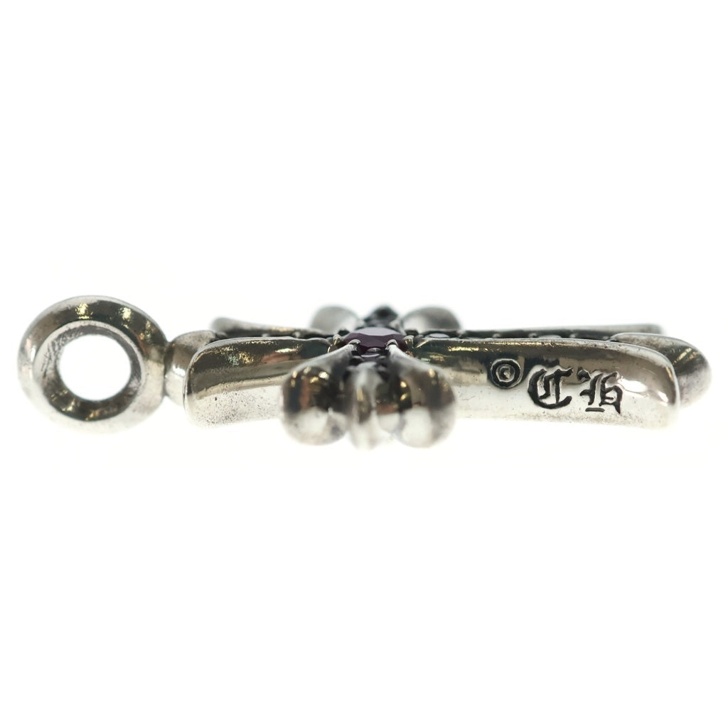 CHROME HEARTS(クロムハーツ) TNY CRSF P RUBY タイニーファットクロス PAVEルビー ペンダント ネックレストップ シルバー