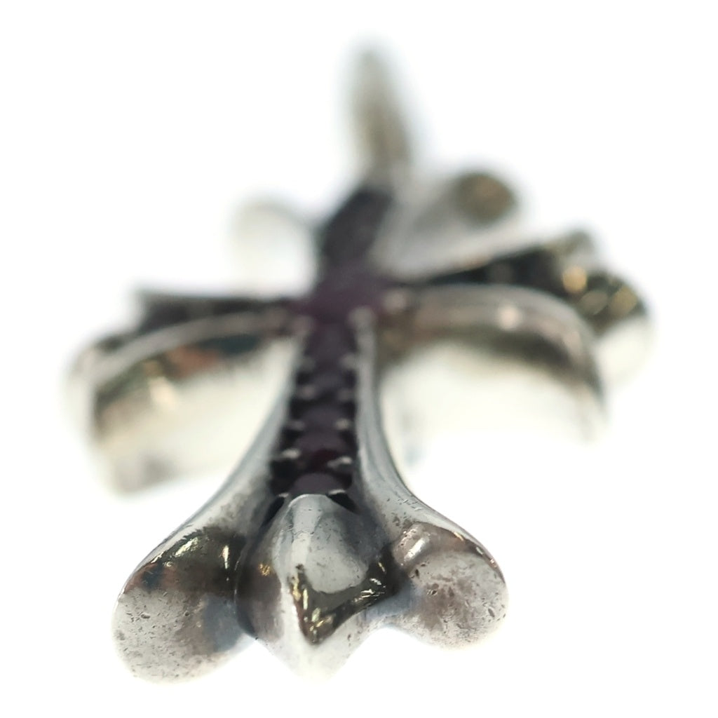 CHROME HEARTS(クロムハーツ) TNY CRSF P RUBY タイニーファットクロス PAVEルビー ペンダント ネックレストップ シルバー