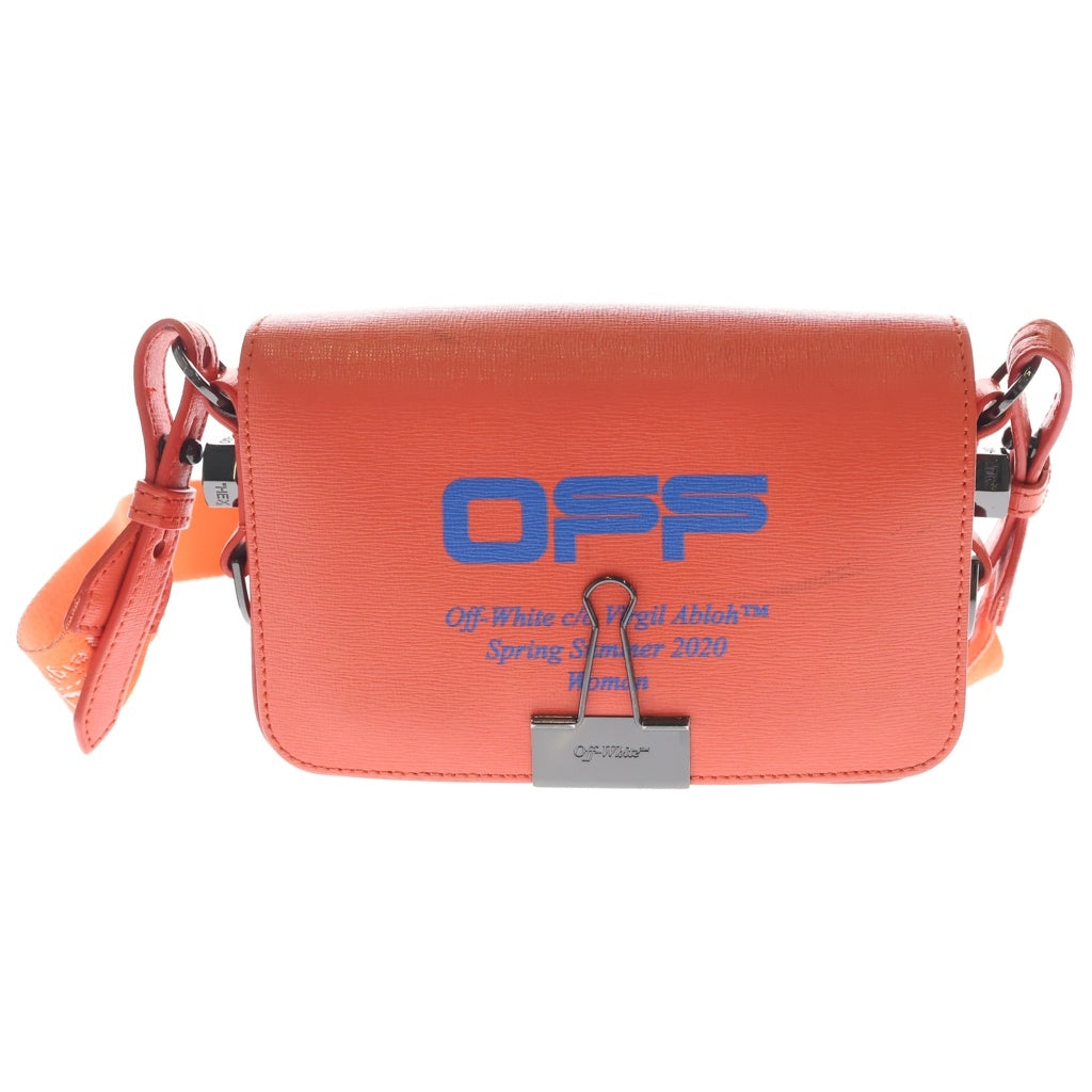 OFF-WHITE(オフホワイト) 20SS CrossBody Bag クリップ装飾 ショルダーバッグ オレンジ レディース