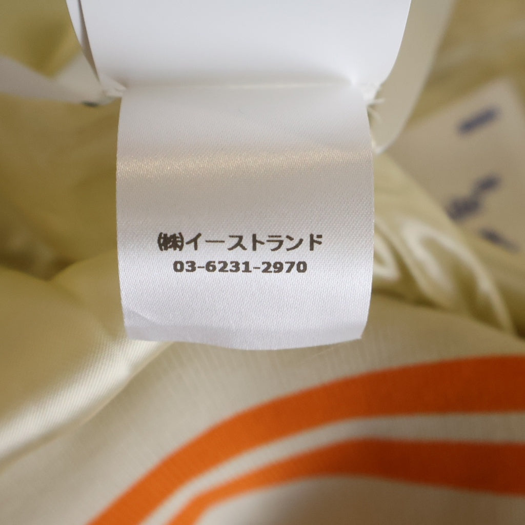 OFF-WHITE(オフホワイト) 23SS OW PATCH VARSITY OWパッチ バーシティジャケット スタジャン ベージュ/オレンジ OMEA305S23FAB001