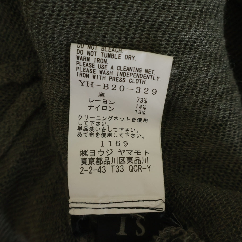 Y's(ワイズ) リネン シースルー カーディガン カーキ レディース YH-B20-329