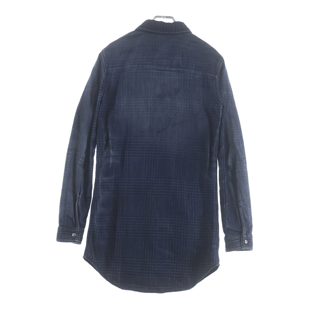 DIESEL(ディーゼル) DE-EAZY DRESS-S デニムシャツドレス フルスナップボタンワンピース インディゴ レディース 09N84