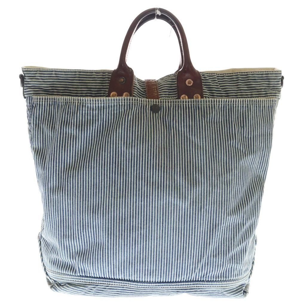 RRL(ダブルアールエル) Murphy Hickory Striped Tote マーフィーヒッコリー ストライプトート インディゴ