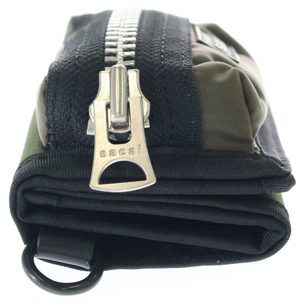 Sacai(サカイ) 26SS Pocket Trifold Wallet ポケット トリフォールド ウォレット カーキ 26-01107S