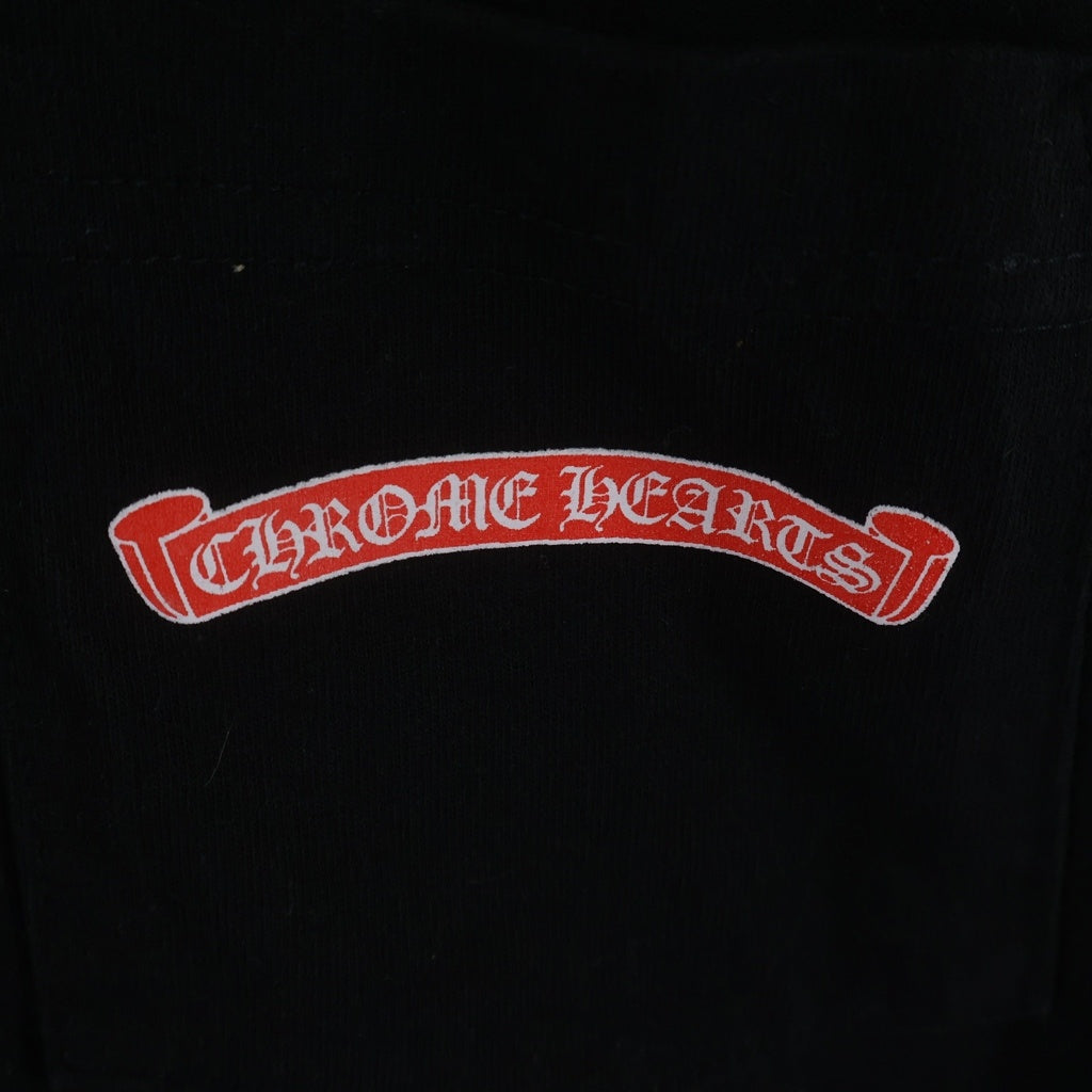 CHROME HEARTS(クロムハーツ) ×MATTY BOY STAYFAST RACE TEAM SWEAT グラフィックプリント クルーネック 長袖Tシャツ ブラック
