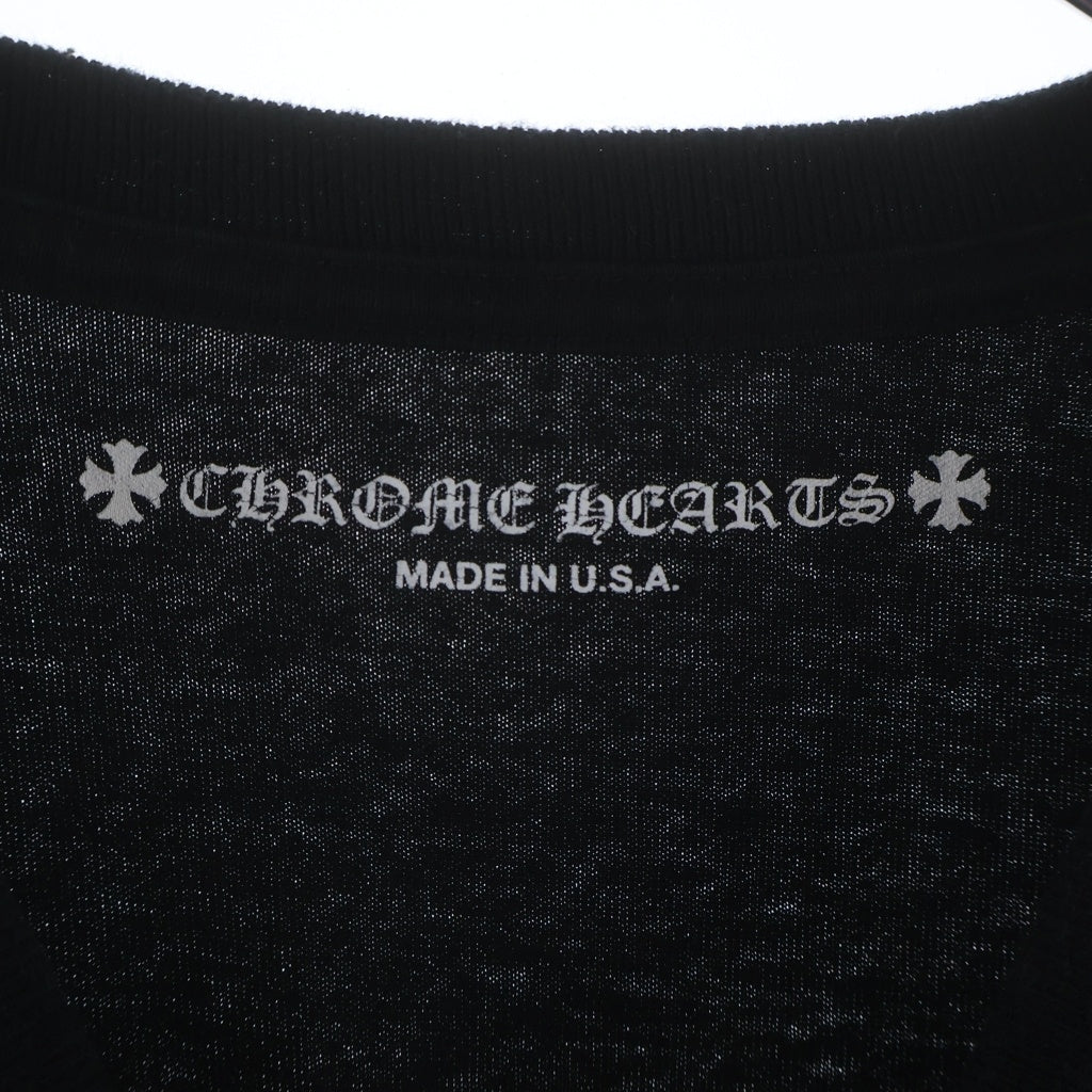 CHROME HEARTS(クロムハーツ) ×MATTY BOY STAYFAST RACE TEAM SWEAT グラフィックプリント クルーネック 長袖Tシャツ ブラック