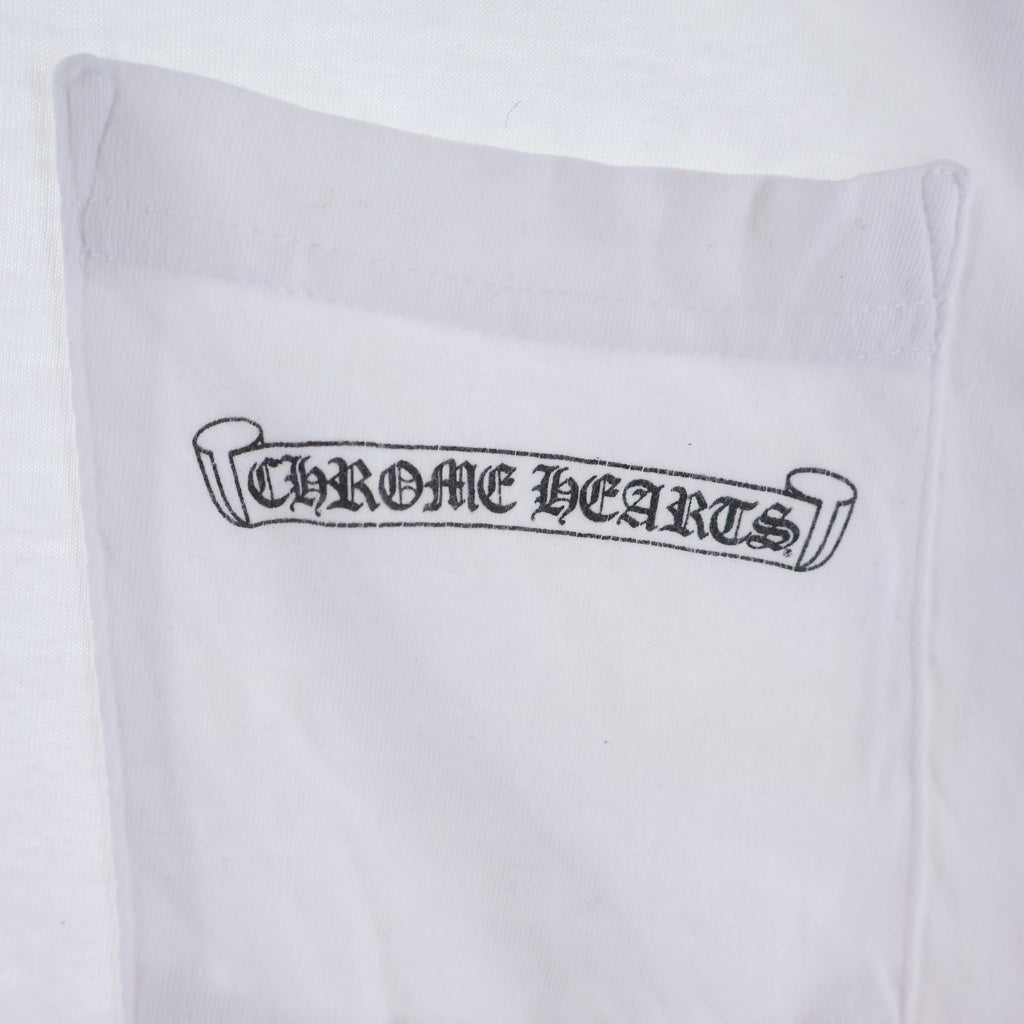 CHROME HEARTS(クロムハーツ) MLTCOL CEM CRS TEE マルチセメタリークロスプリント クルーネック半袖Tシャツ ショートスリーブカットソー ホワイト