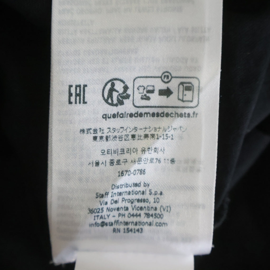 DSQUARED2(ディースクエアード) フロントロゴ ラインストーン クルーネック 半袖Tシャツ ブラック S75GD0502
