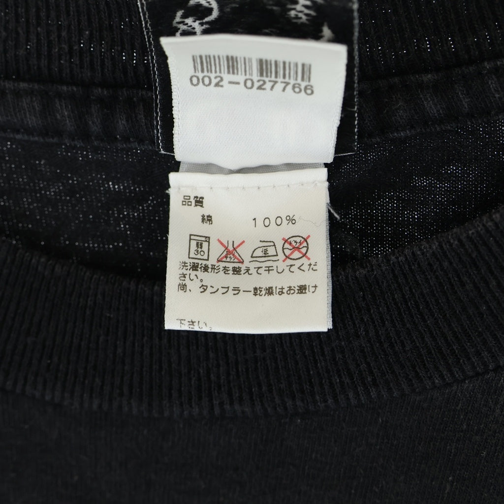 CHROME HEARTS(クロムハーツ) OLD バックスクロールロゴ ホースシューポケット スタープリント 半袖 クルーネック Tシャツ カットソー ブラック