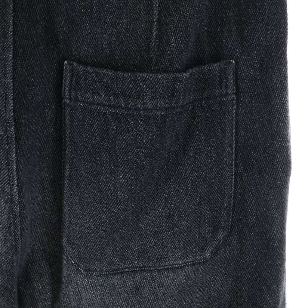 NO BRAND(ノーブランド) CONFECT コンフェクト ルーズ デニム ワーク トラウザーズ パンツ ブラック 02233-0043