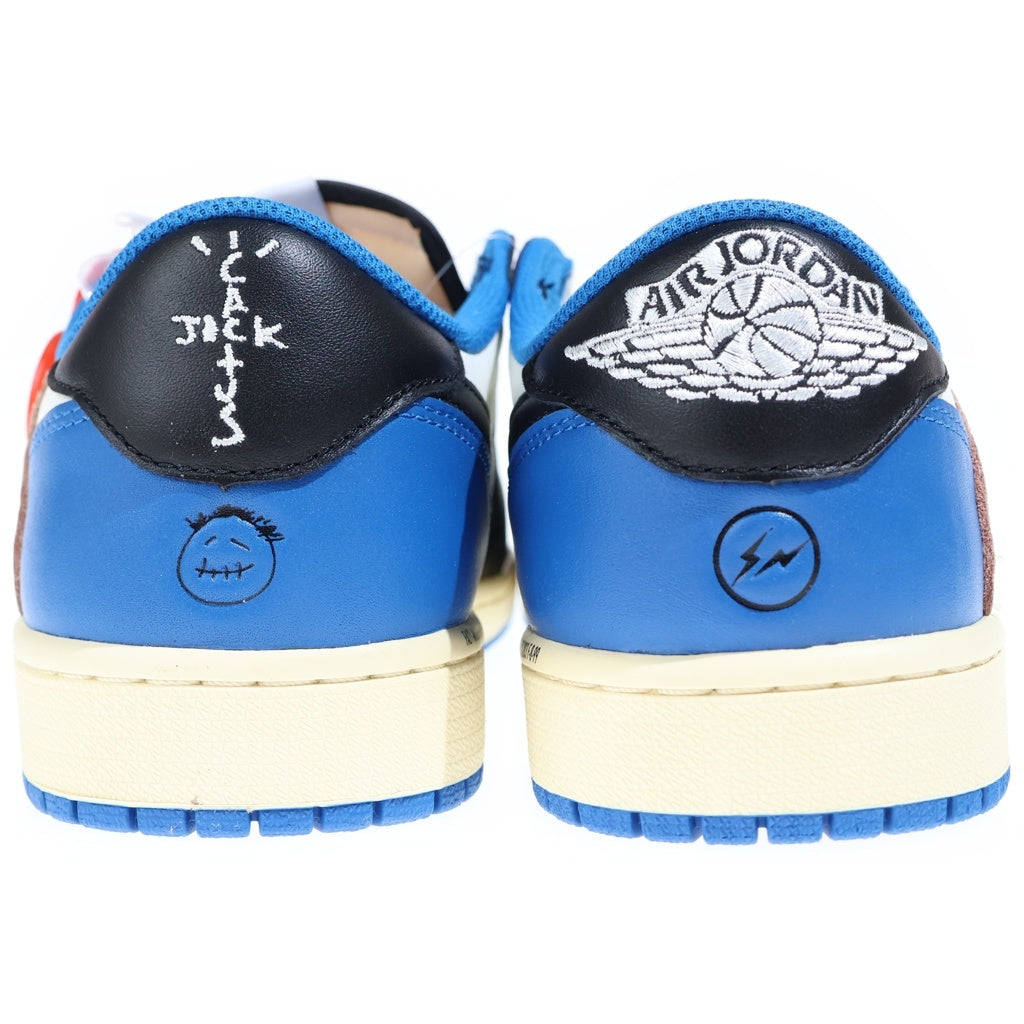 NIKE(ナイキ) ×TRAVIS SCOTT FRAGMENT DESIGN AIR JORDAN 1 LOW OG SP DM7866-140 エアジョーダン1 ローカットスニーカー ブルー US9.5/27.5m DM7866-140