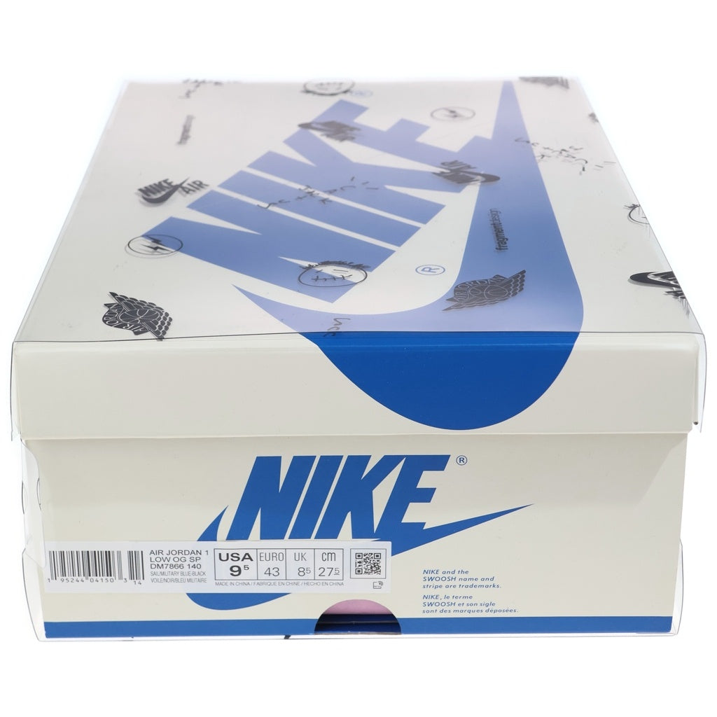 NIKE(ナイキ) ×TRAVIS SCOTT FRAGMENT DESIGN AIR JORDAN 1 LOW OG SP DM7866-140 エアジョーダン1 ローカットスニーカー ブルー US9.5/27.5m DM7866-140