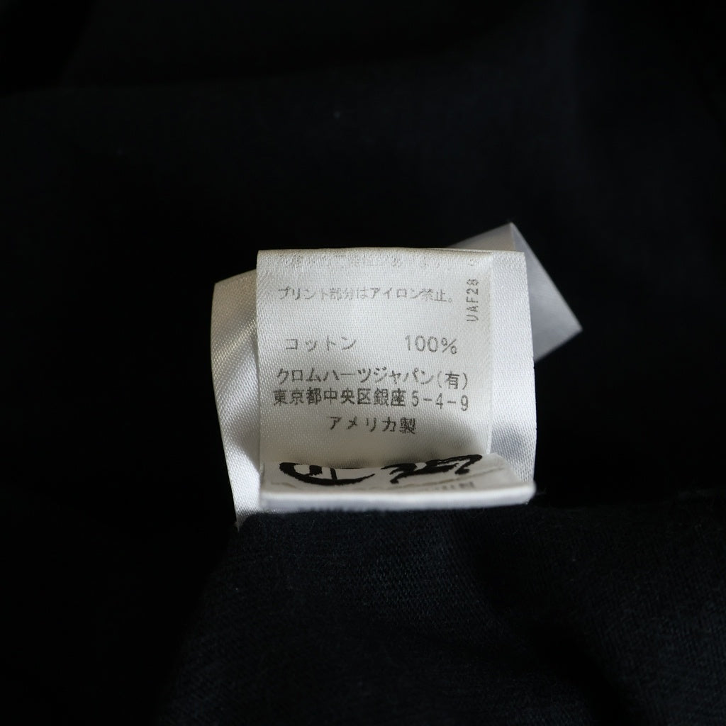 CHROME HEARTS(クロムハーツ) MATTY BOY マッティボーイ 袖フローラルクロスプリント クルーネック 長袖Tシャツ ブラック