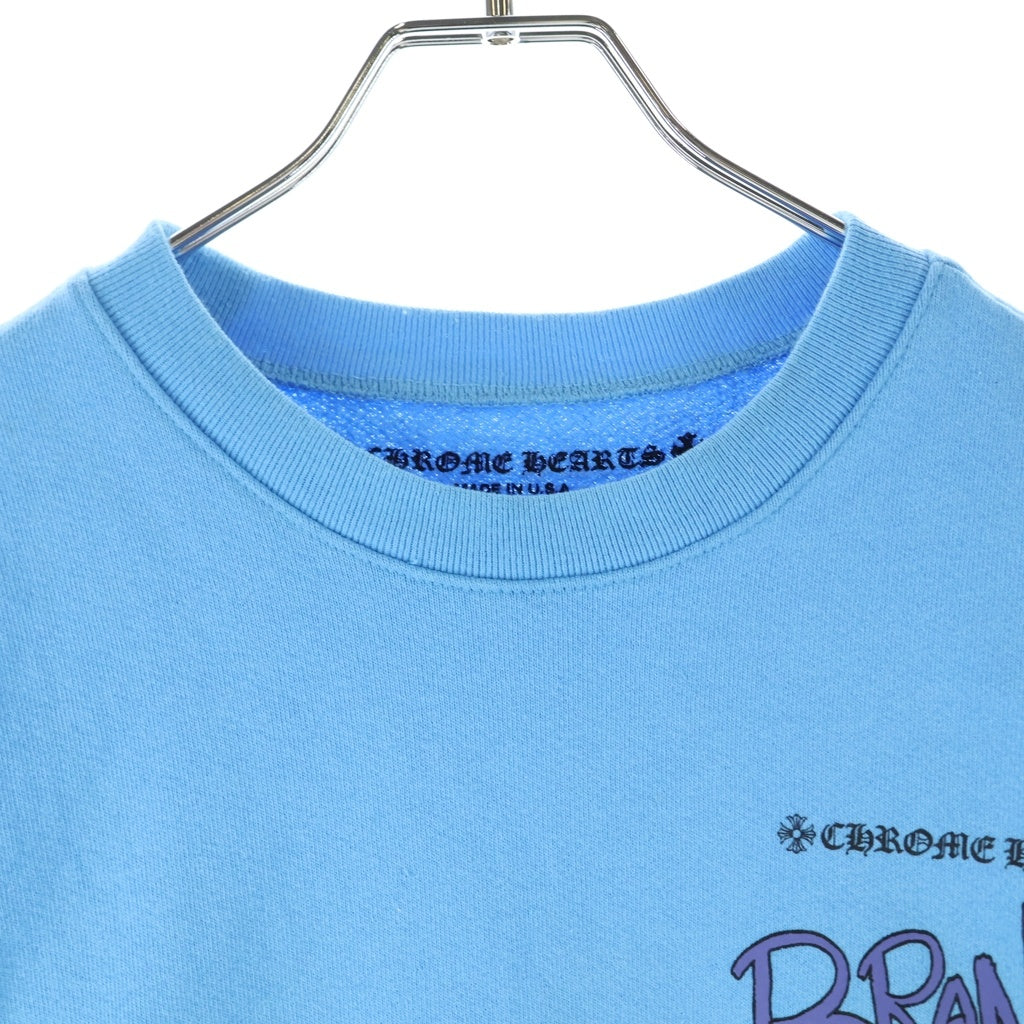CHROME HEARTS(クロムハーツ) MATTY BOY PPO BRAIN NEW SWTSHRT マッティボーイ ブレインニュー クルーネック長袖スウェットトレーナー ブルー