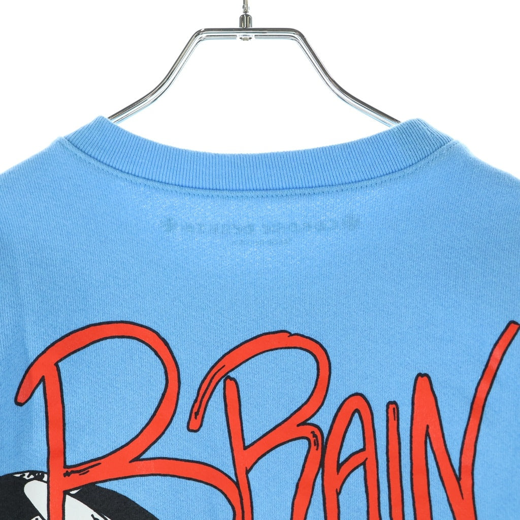 CHROME HEARTS(クロムハーツ) MATTY BOY PPO BRAIN NEW SWTSHRT マッティボーイ ブレインニュー クルーネック長袖スウェットトレーナー ブルー