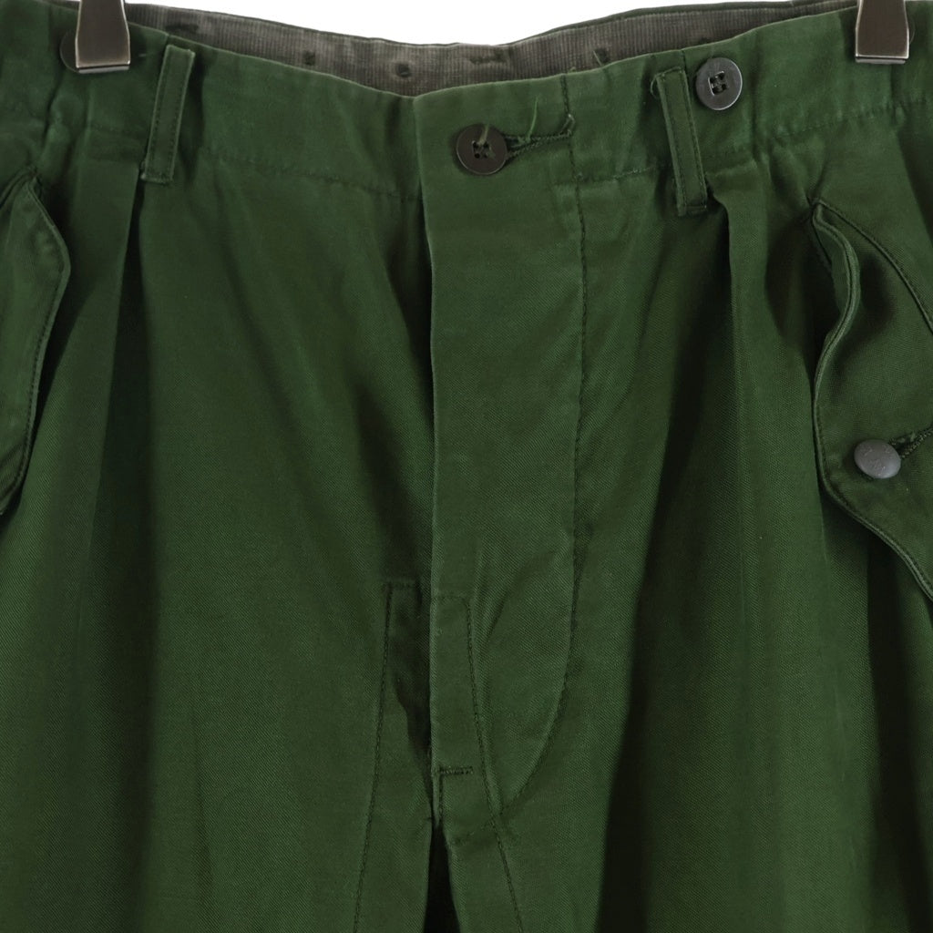 VINTAGE(ヴィンテージ) 70s Swedish Military スウェーデン軍 M-59 ミリタリーカーゴパンツ フィールドパンツ グリーン