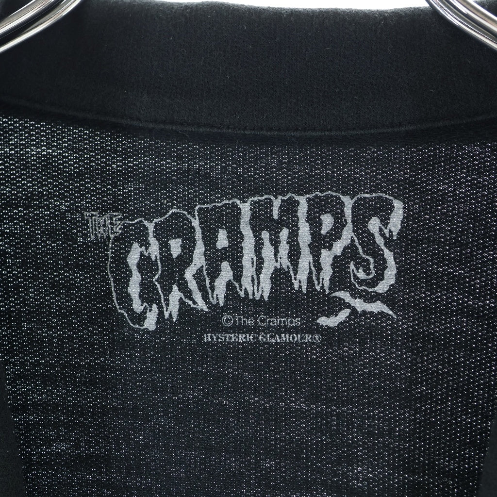 HYSTERIC GLAMOUR(ヒステリックグラマー) ×THE CRAMPS CR/BACKSTAGE PASSワッペン テーラードジャケット ブラック 02171CJ05