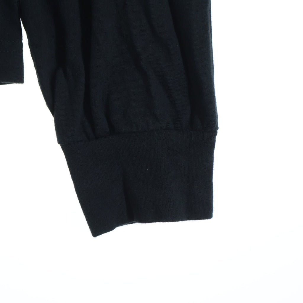 CHROME HEARTS(クロムハーツ) ネックロゴ ロングスリーブカットソー 長袖Tシャツ ブラック