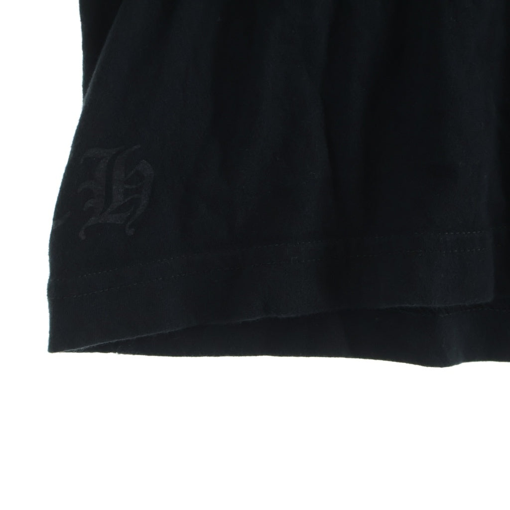 CHROME HEARTS(クロムハーツ) ネックロゴ ロングスリーブカットソー 長袖Tシャツ ブラック