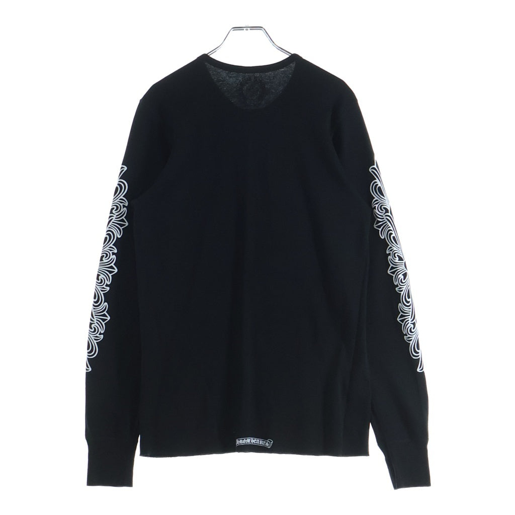 CHROME HEARTS(クロムハーツ) Horseshoe Thermal L/S Tee ホースシュー サーマル長袖Tシャツ ブラック