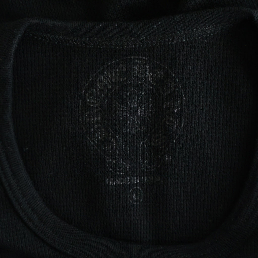 CHROME HEARTS(クロムハーツ) Horseshoe Thermal L/S Tee ホースシュー サーマル長袖Tシャツ ブラック
