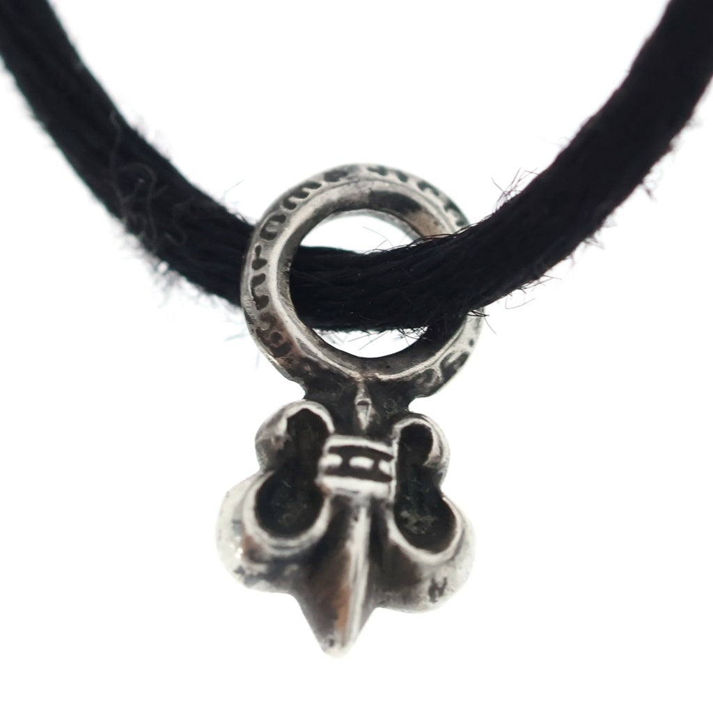 CHROME HEARTS(クロムハーツ) KZ/ケーゼット BSフレアスタック シルクブレスレット ブラック/シルバー