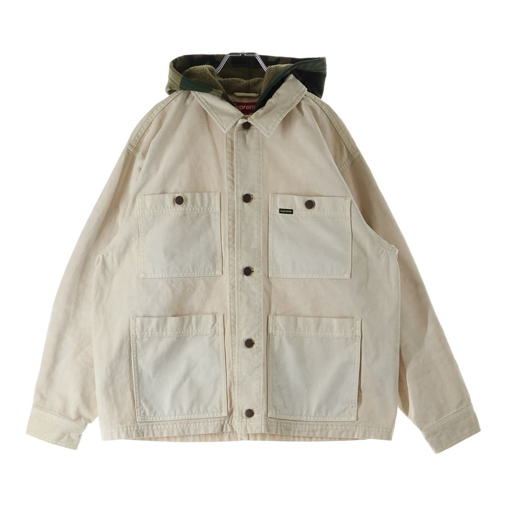 SUPREME(シュプリーム) 25SS Worn Hooded Chore Coat ウーブン フーデッド チョアコート ナチュラル