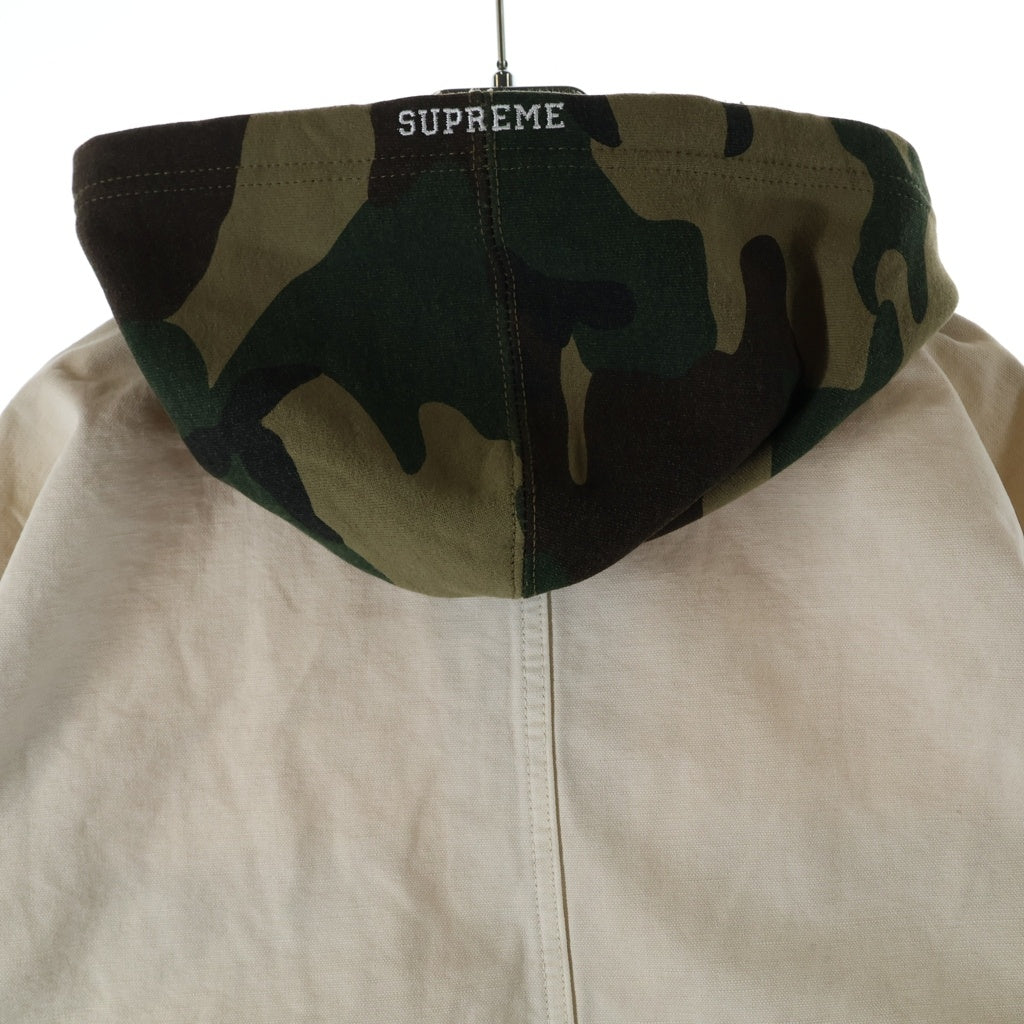 SUPREME(シュプリーム) 25SS Worn Hooded Chore Coat ウーブン フーデッド チョアコート ナチュラル