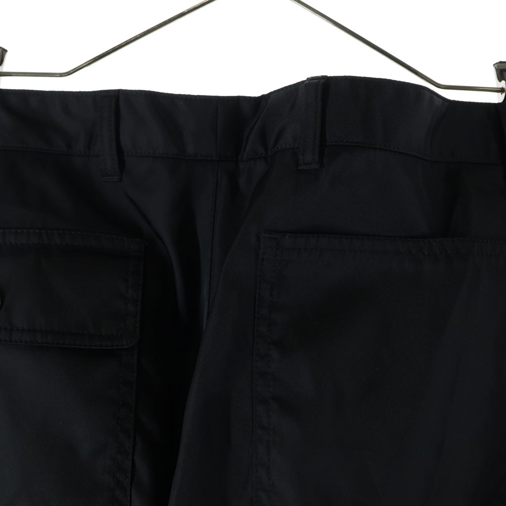PRADA(プラダ) 24SS Re-Nylon リナイロン トライアングルロゴ カーゴパンツ ブラック SPH471 S000 1WQ8