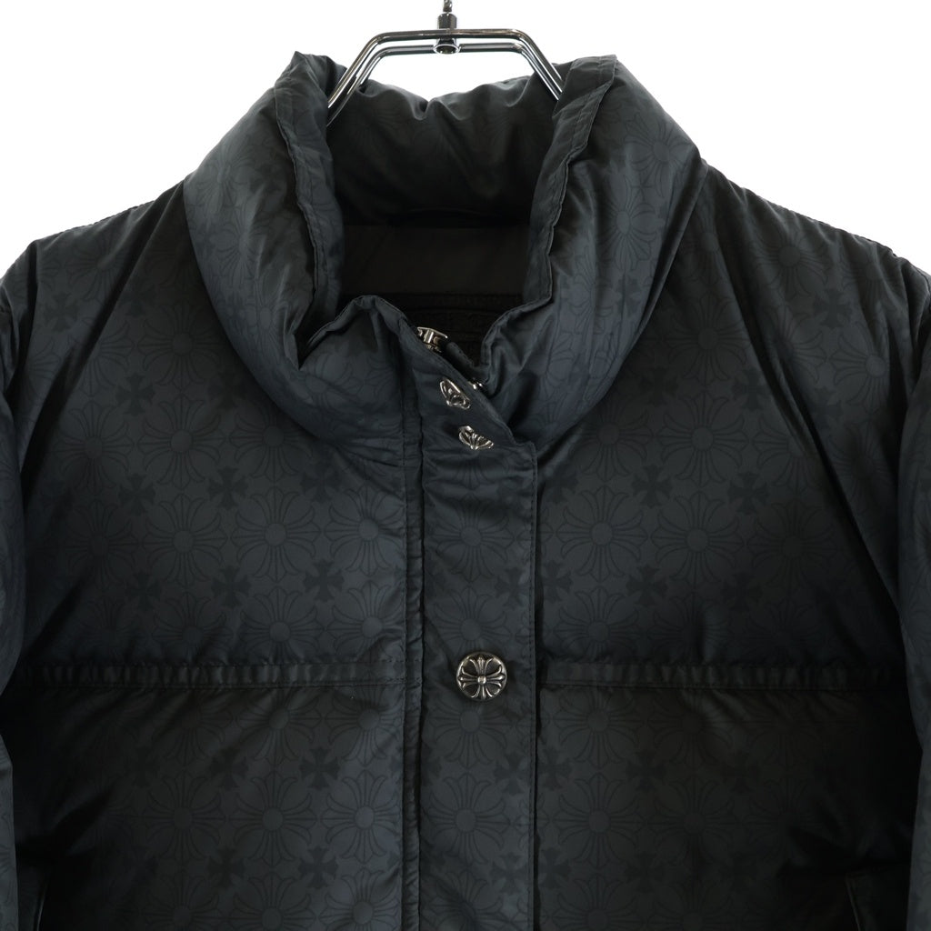 CHROME HEARTS(クロムハーツ) CH PLUS STIFF V2 CRPD DOWN JACKET CHプラス スティフV2 クロップド ダウンジャケット グレー レディース