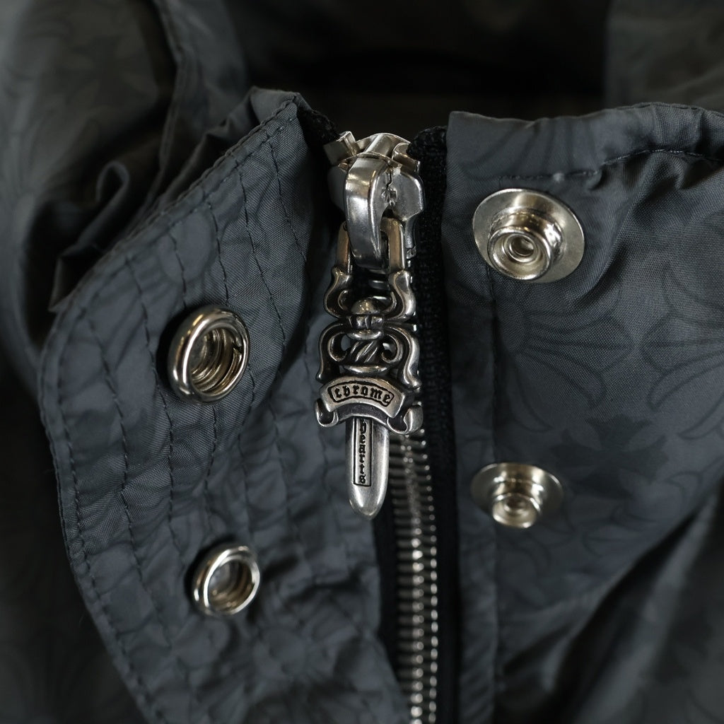 CHROME HEARTS(クロムハーツ) CH PLUS STIFF V2 CRPD DOWN JACKET CHプラス スティフV2 クロップド ダウンジャケット グレー レディース