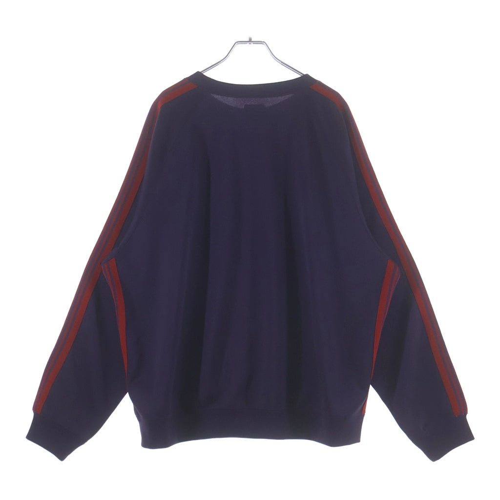 Needles(ニードルス) 22AW Track Crew Neck Shirt ポリスムース トラッククルーネックトレーナー パープル LQ228