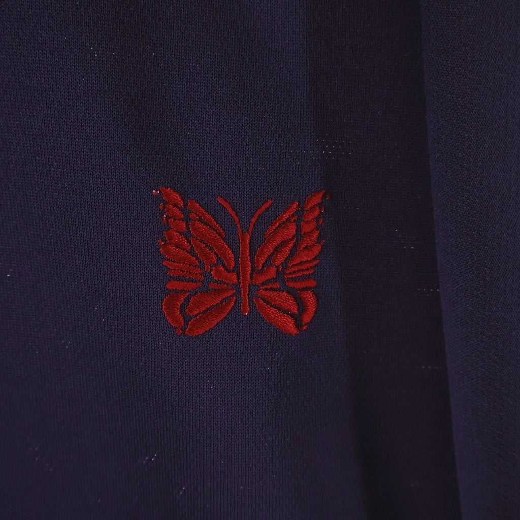 Needles(ニードルス) 22AW Track Crew Neck Shirt ポリスムース トラッククルーネックトレーナー パープル LQ228