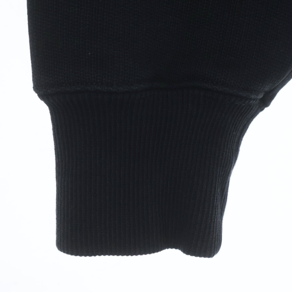 AMI Alexandre Mattiussi(アミアレクサンドルマテュッシ) SWEATSHIRT フラントロゴプリント クルーネック 長袖スウェット ブラック USW024.747