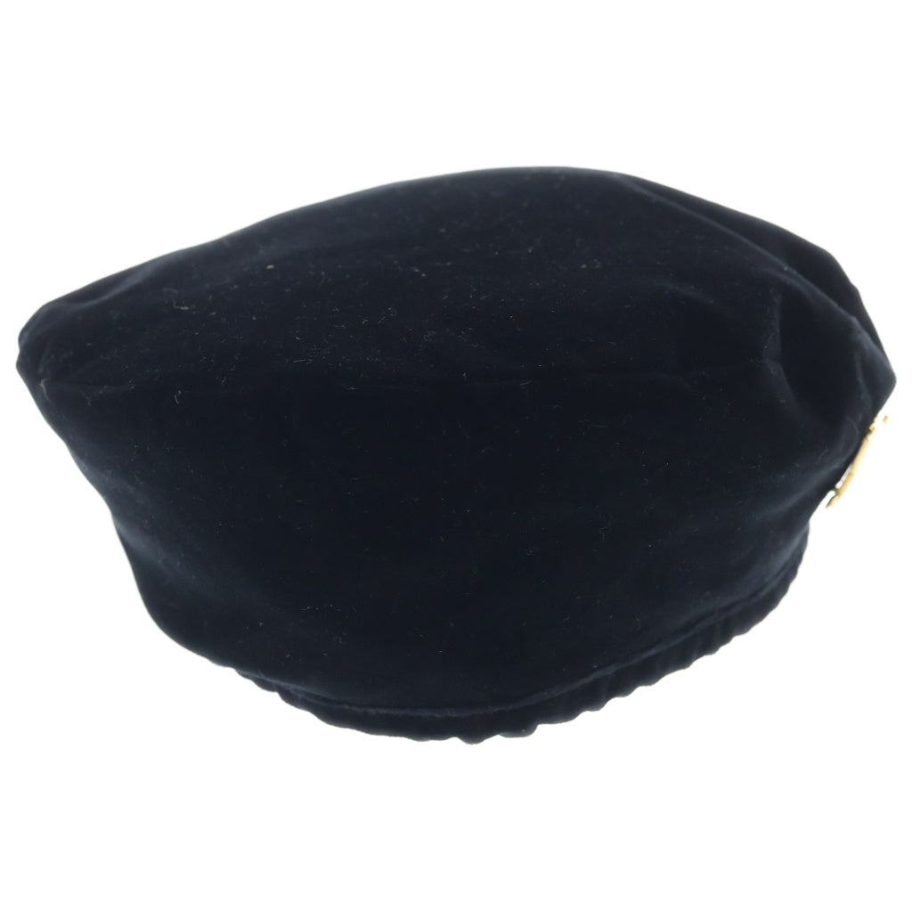 LOUIS VUITTON(ルイヴィトン) 25SS LV Vers Velvet Beret LV バーズ ベルベット ベレー帽 ブラック M7851A