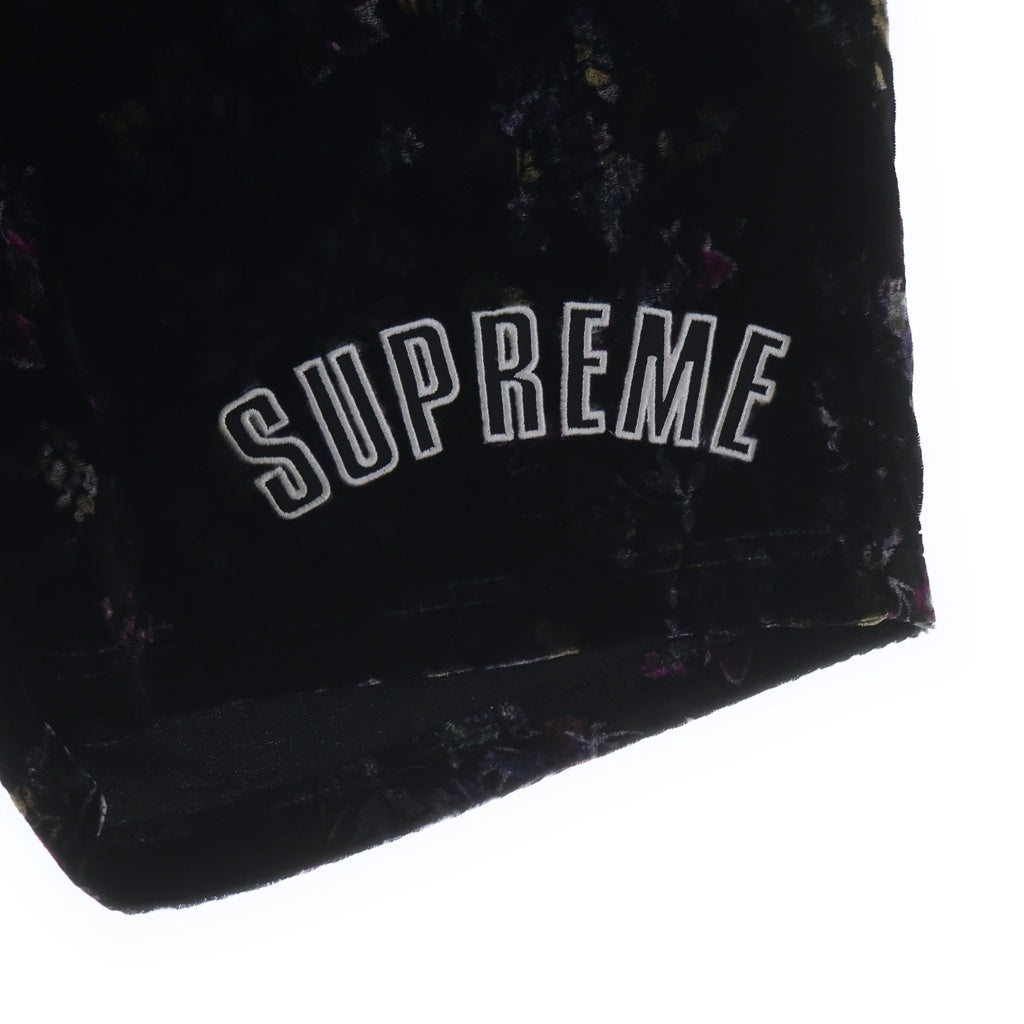 SUPREME(シュプリーム) 19AW Floral Velour Shorts アーチロゴ ベロア ハーフパンツ ショーツ マルチカラー