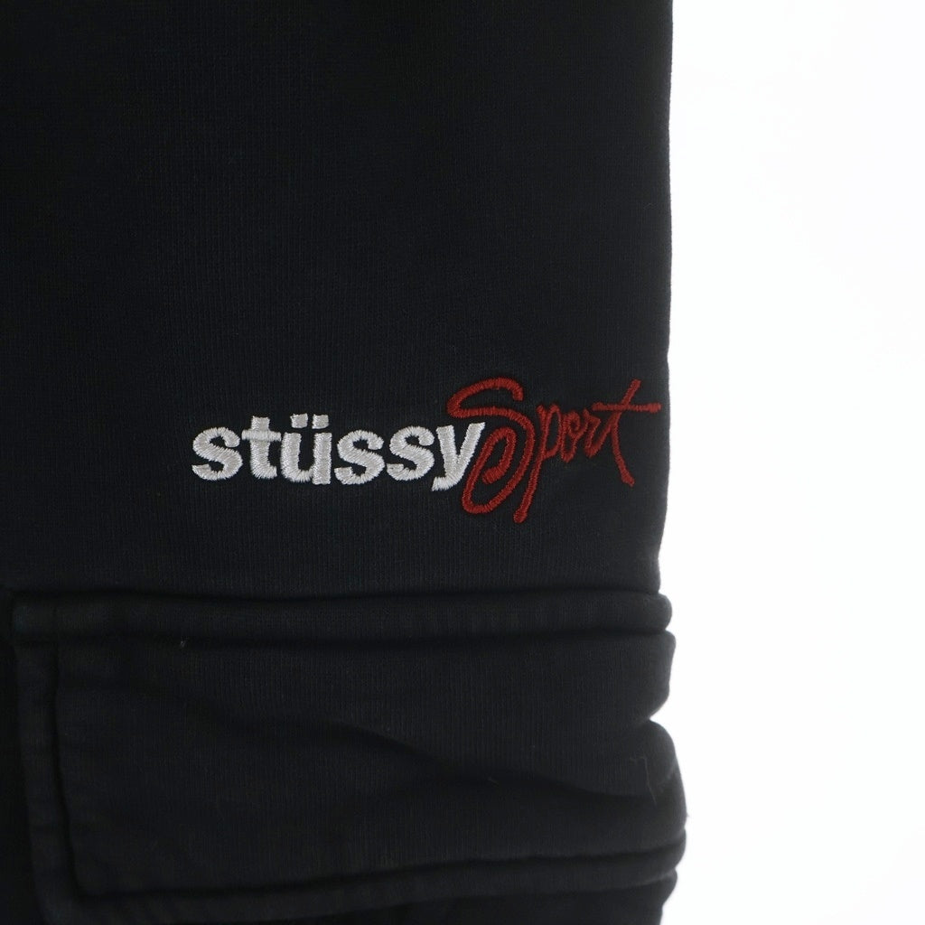 STUSSY(ステューシー) Sport Sweat Cargo Pants スウェット カーゴ パンツ ブラック HO22 116578