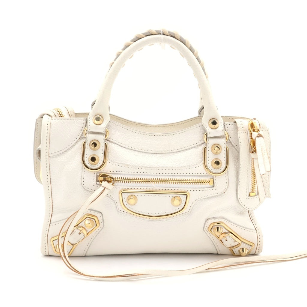BALENCIAGA(バレンシアガ) ミニ シティ ハンドバッグ ゴールド金具 