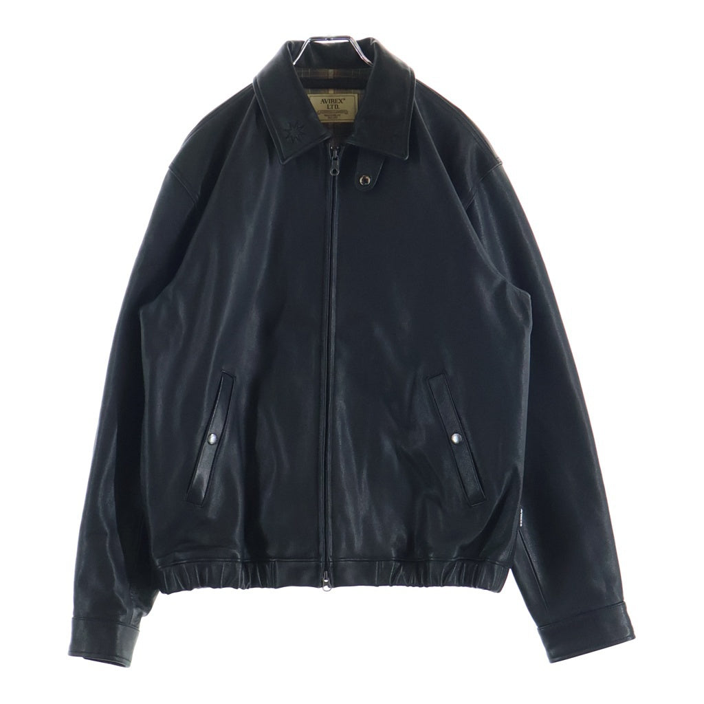 AVIREX(アヴィレックス) ×GDC Lether Swingtop ジーディーシー レザージャケット ブラック