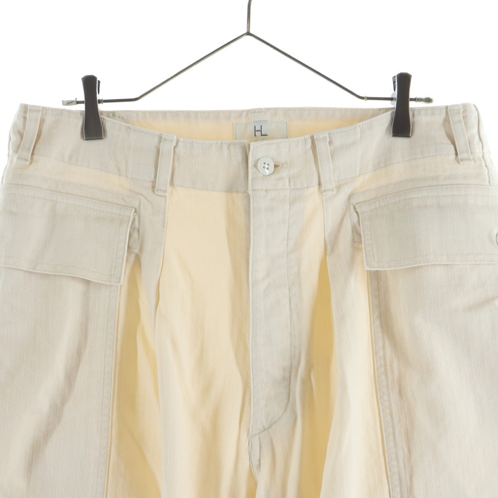 NO BRAND(ノーブランド) HERILL M43 HBT pants ヘリル コットン カーゴパンツ ホワイト 25-030-HL-8100-10
