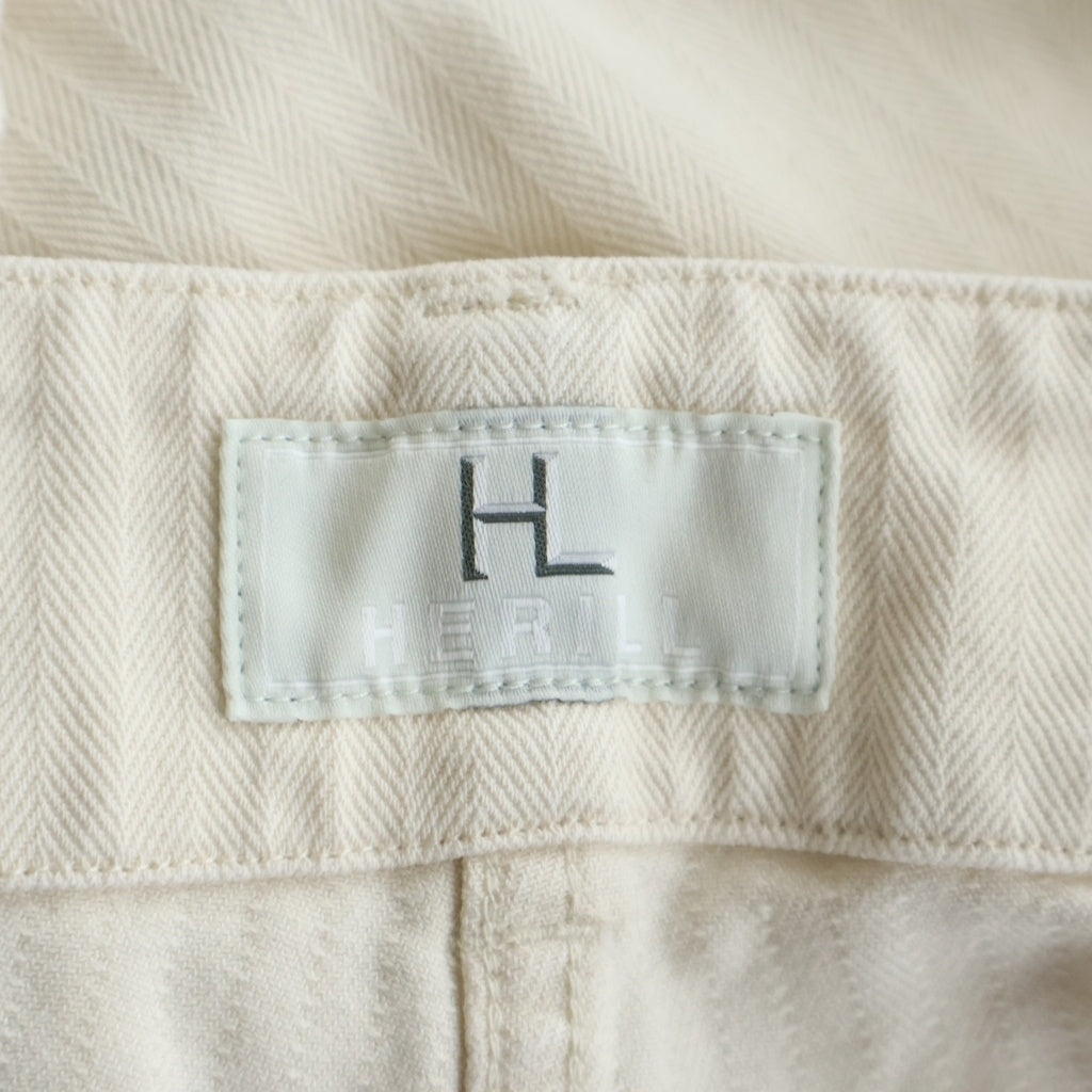 NO BRAND(ノーブランド) HERILL M43 HBT pants ヘリル コットン カーゴパンツ ホワイト 25-030-HL-8100-10