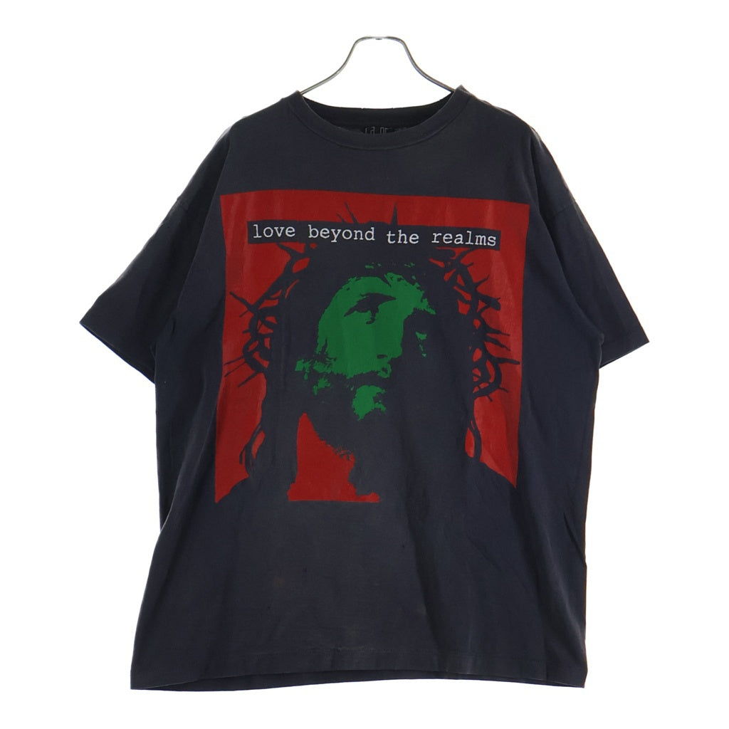 SAINT MICHAEL(セントマイケル) 24SS x Kosuke Kawamura Love Beyond S/S Tee コウスケカワムラ ラブビヨンド 両面プリント クルーネック 半袖Tシャツ グレー SM-YS8-0000-C23