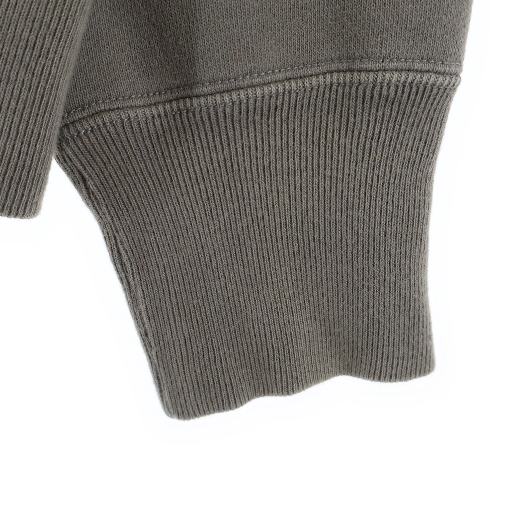 A.PRESSE(アプレッセ) 25AW Vintage Half Zip Rib Collar Sweatshirt ヴィンテージ加工 ハーフジップリブカラースウェット トレーナー チャコールグレー 25AAP-05-07